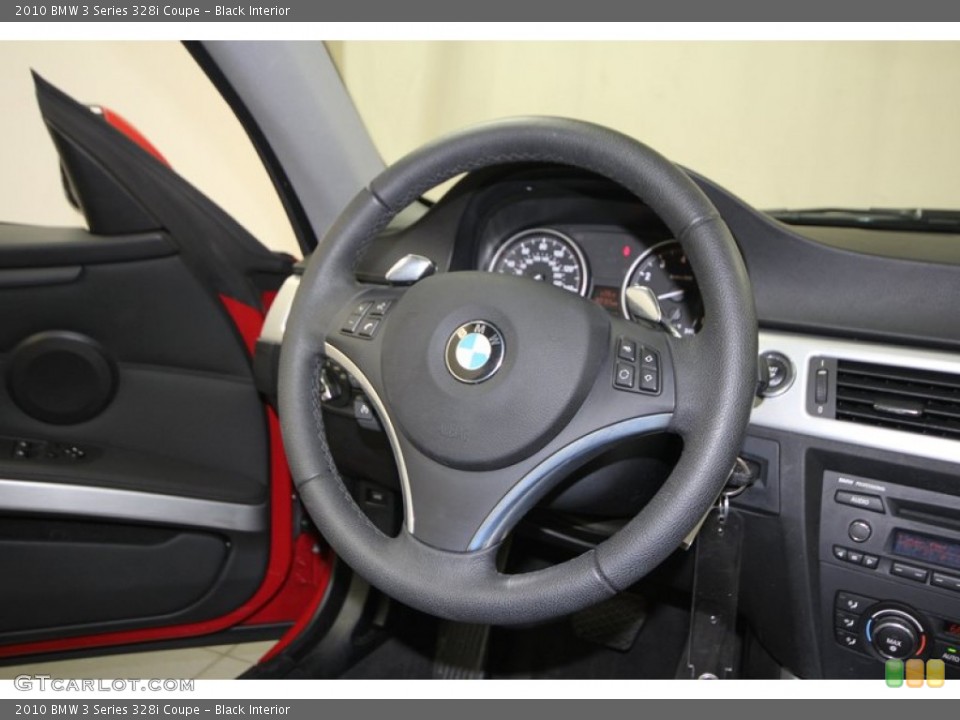 Black Interior Steering Wheel for the 2010 BMW 3 Series 328i Coupe #78672223