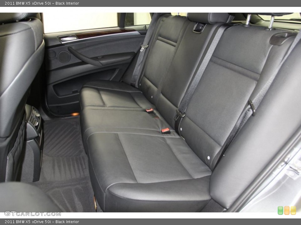 Black Interior Rear Seat for the 2011 BMW X5 xDrive 50i #78673528