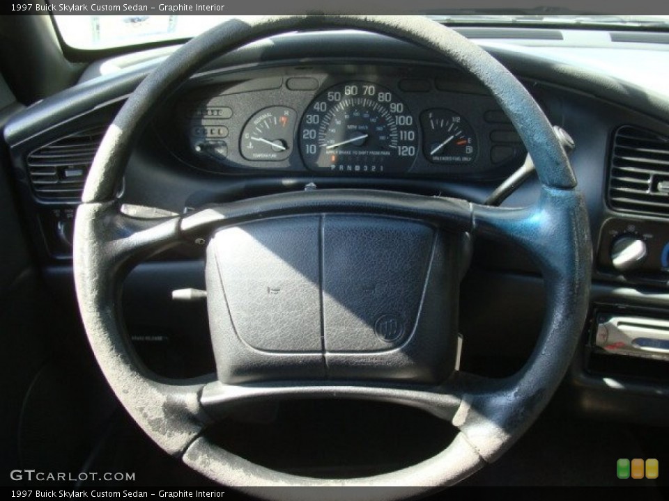 Graphite Interior Steering Wheel for the 1997 Buick Skylark Custom Sedan #78673885