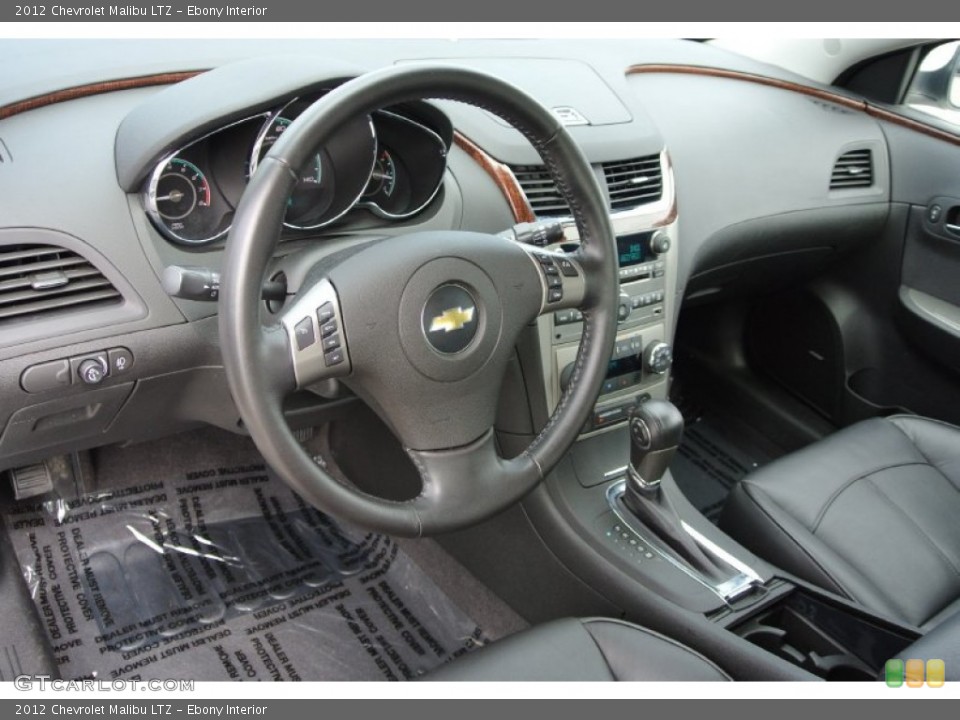 Ebony 2012 Chevrolet Malibu Interiors