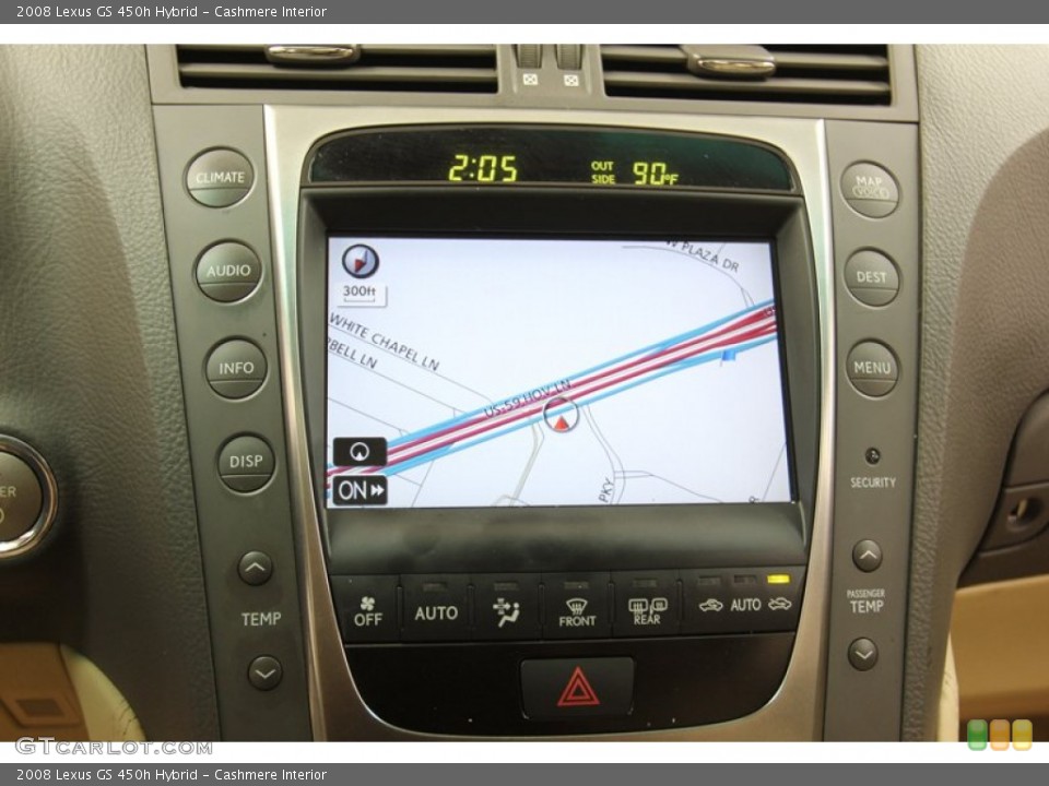 Cashmere Interior Navigation for the 2008 Lexus GS 450h Hybrid #78675628
