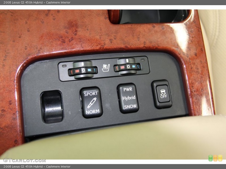 Cashmere Interior Controls for the 2008 Lexus GS 450h Hybrid #78675766