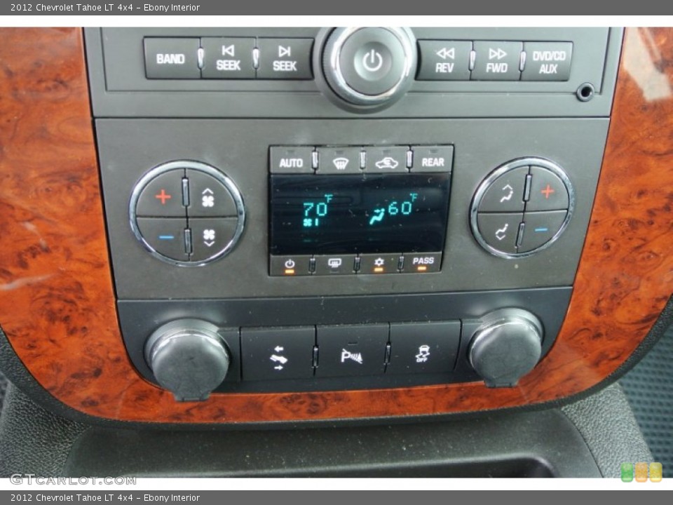 Ebony Interior Controls for the 2012 Chevrolet Tahoe LT 4x4 #78676312