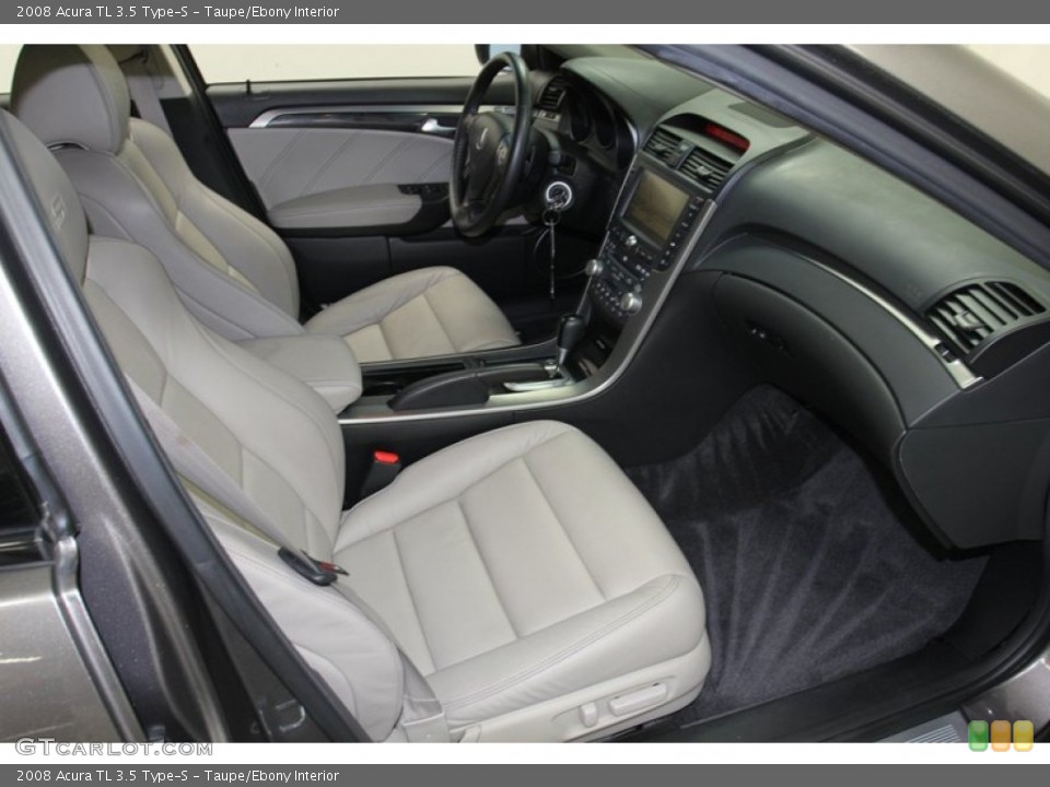 Taupe/Ebony Interior Front Seat for the 2008 Acura TL 3.5 Type-S #78677133