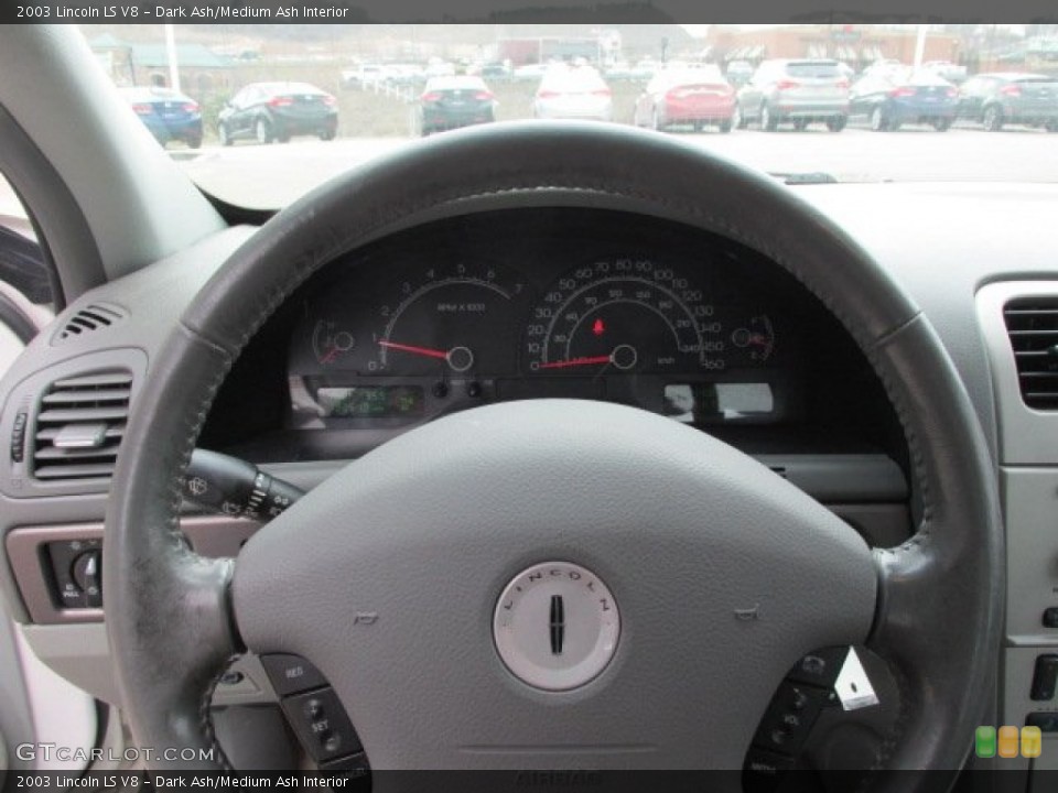 Dark Ash/Medium Ash Interior Steering Wheel for the 2003 Lincoln LS V8 #78678773