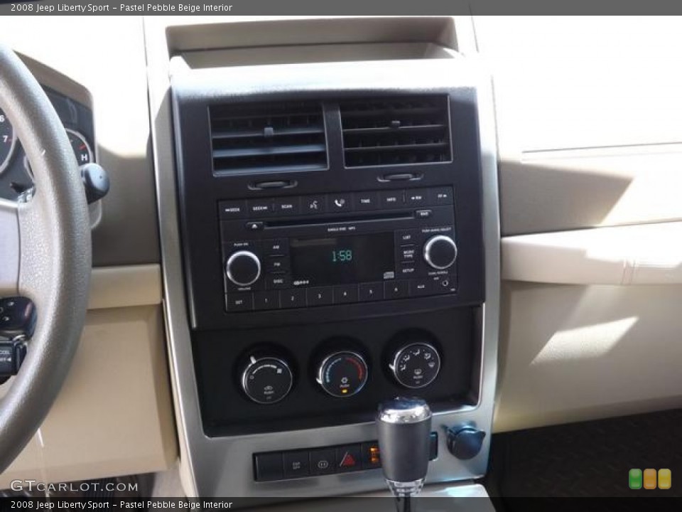 Pastel Pebble Beige Interior Controls for the 2008 Jeep Liberty Sport #78680982