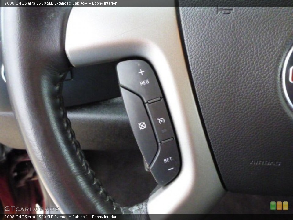 Ebony Interior Controls for the 2008 GMC Sierra 1500 SLE Extended Cab 4x4 #78681023