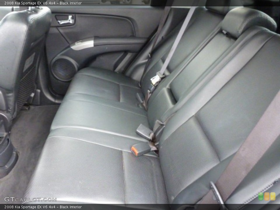 Black Interior Rear Seat for the 2008 Kia Sportage EX V6 4x4 #78681273