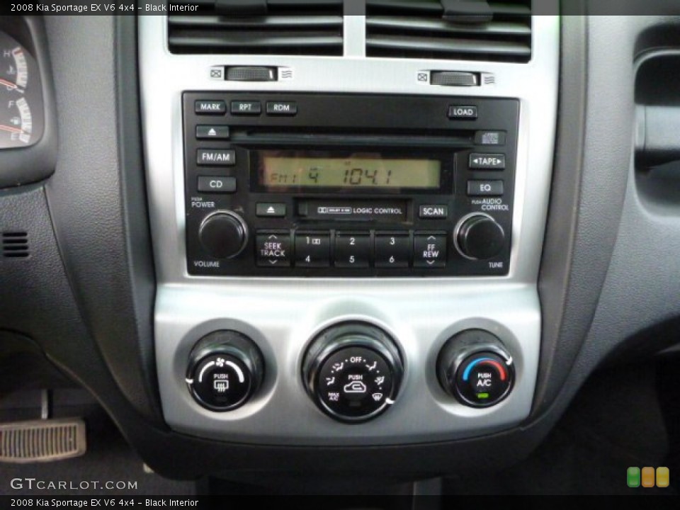 Black Interior Controls for the 2008 Kia Sportage EX V6 4x4 #78681409