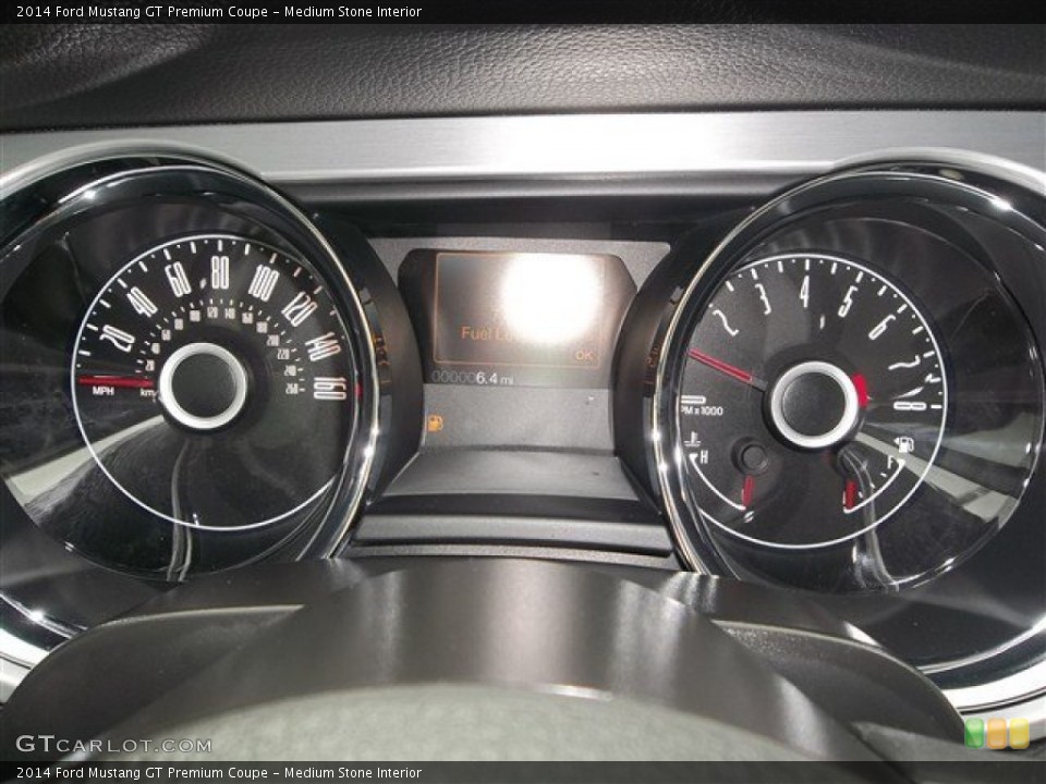 Medium Stone Interior Gauges for the 2014 Ford Mustang GT Premium Coupe #78681847
