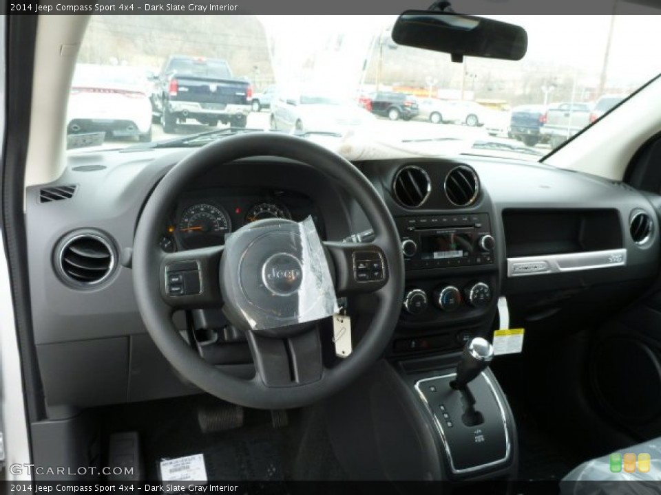 Dark Slate Gray Interior Dashboard for the 2014 Jeep Compass Sport 4x4 #78683215