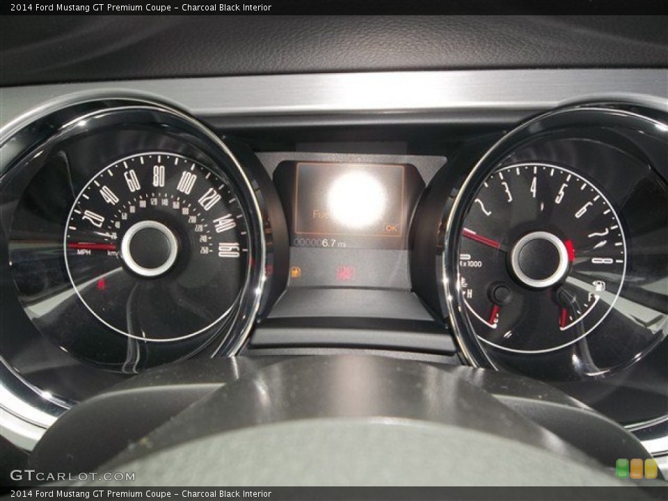 Charcoal Black Interior Gauges for the 2014 Ford Mustang GT Premium Coupe #78683500