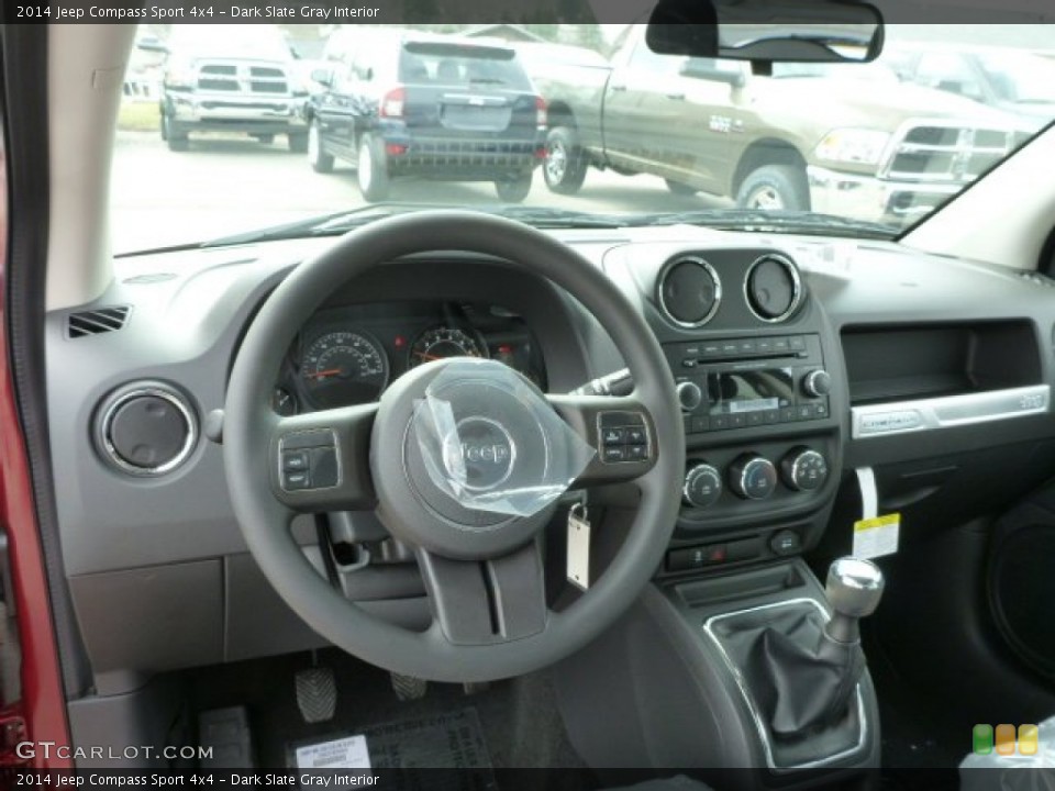 Dark Slate Gray Interior Dashboard for the 2014 Jeep Compass Sport 4x4 #78683574