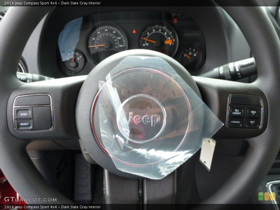 Dark Slate Gray Interior Steering Wheel for the 2014 Jeep Compass Sport 4x4 #78683680