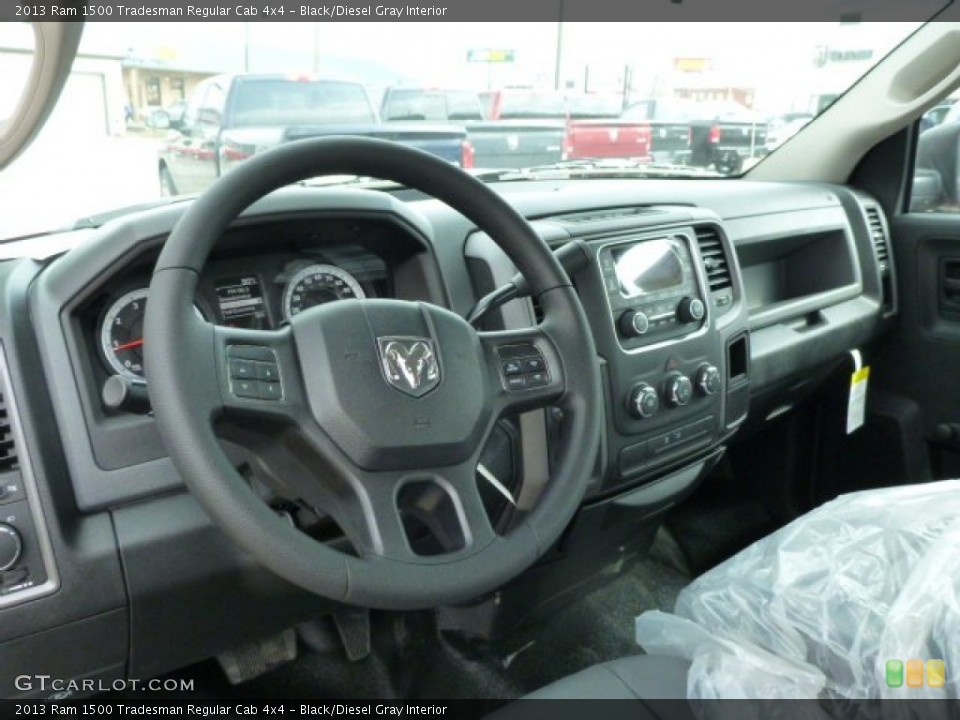 Black/Diesel Gray Interior Dashboard for the 2013 Ram 1500 Tradesman Regular Cab 4x4 #78684273