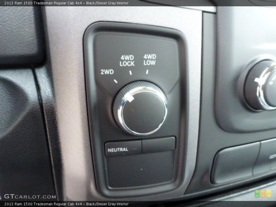 Black/Diesel Gray Interior Controls for the 2013 Ram 1500 Tradesman Regular Cab 4x4 #78684319