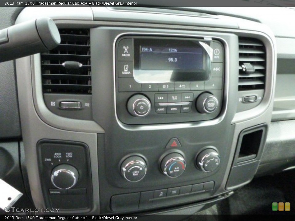 Black/Diesel Gray Interior Controls for the 2013 Ram 1500 Tradesman Regular Cab 4x4 #78684358