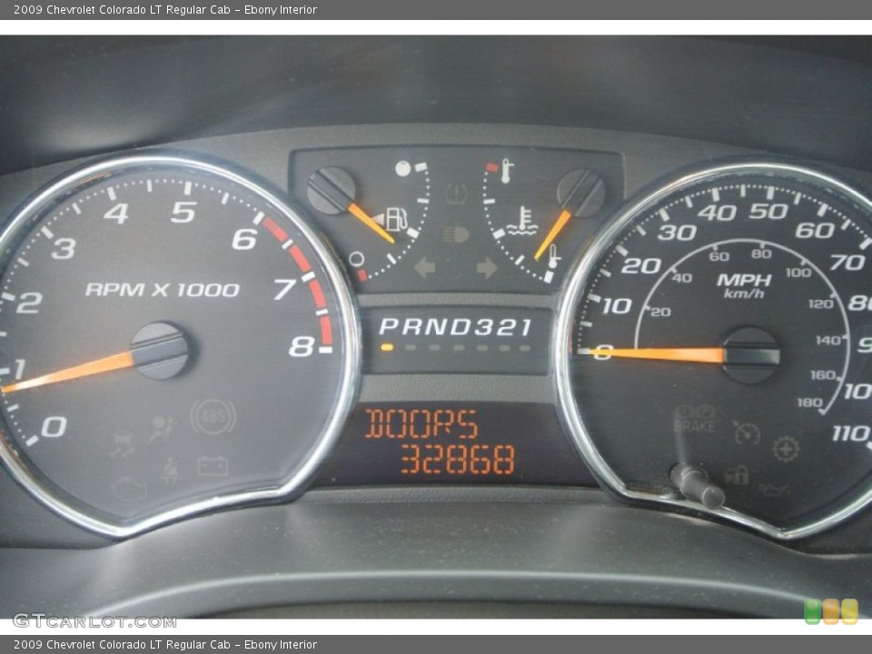Ebony Interior Gauges for the 2009 Chevrolet Colorado LT Regular Cab #78685162