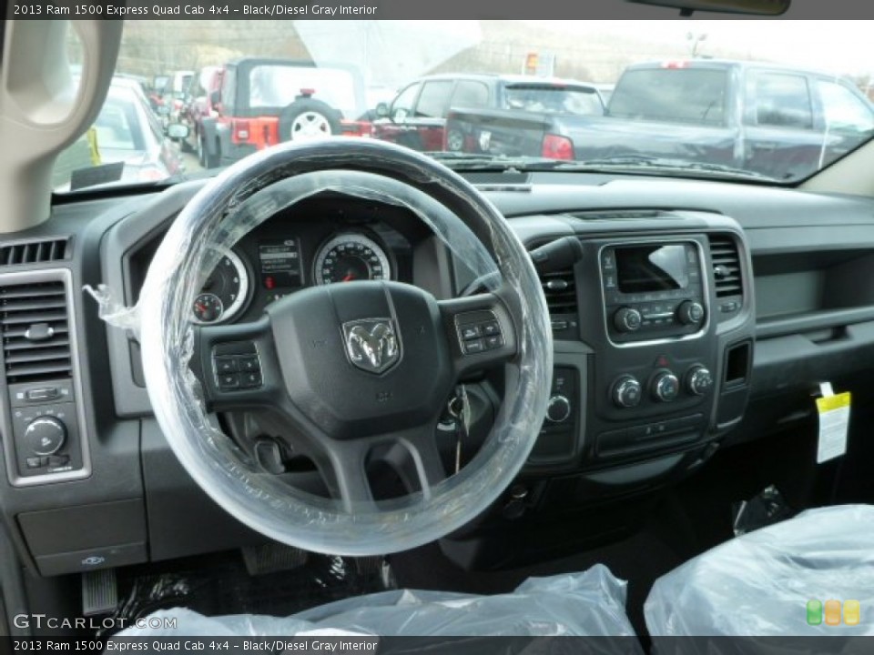 Black/Diesel Gray Interior Dashboard for the 2013 Ram 1500 Express Quad Cab 4x4 #78685188