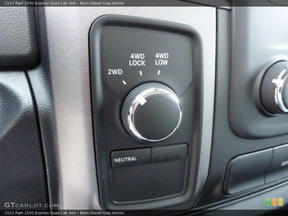 Black/Diesel Gray Interior Controls for the 2013 Ram 1500 Express Quad Cab 4x4 #78685255