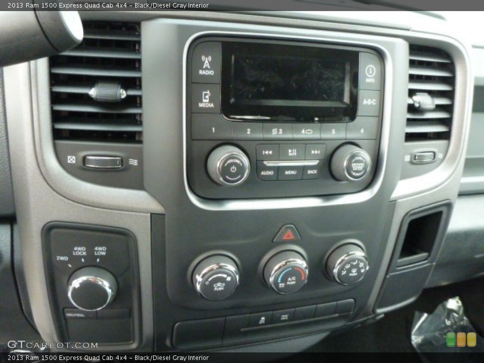 Black/Diesel Gray Interior Controls for the 2013 Ram 1500 Express Quad Cab 4x4 #78685288