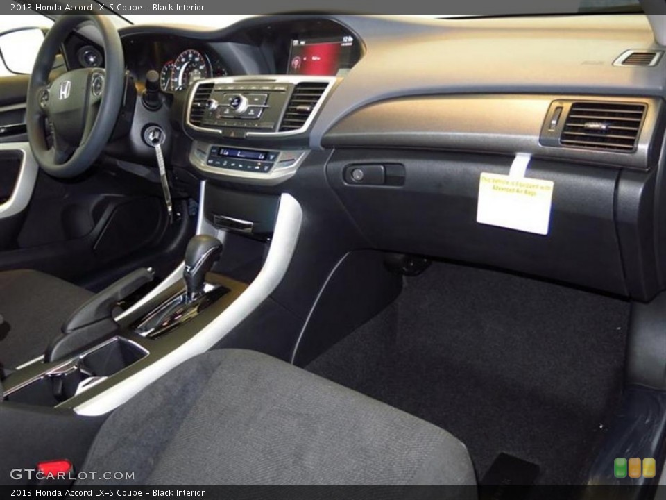 Black Interior Dashboard for the 2013 Honda Accord LX-S Coupe #78685350