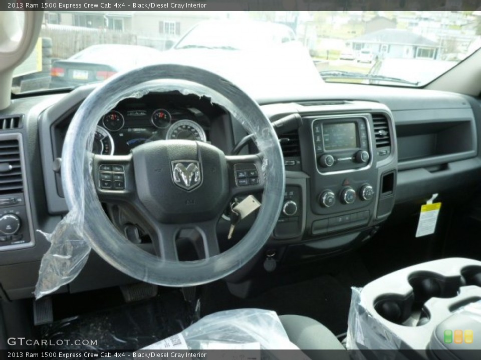 Black/Diesel Gray Interior Dashboard for the 2013 Ram 1500 Express Crew Cab 4x4 #78685486