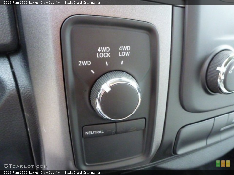 Black/Diesel Gray Interior Controls for the 2013 Ram 1500 Express Crew Cab 4x4 #78685563