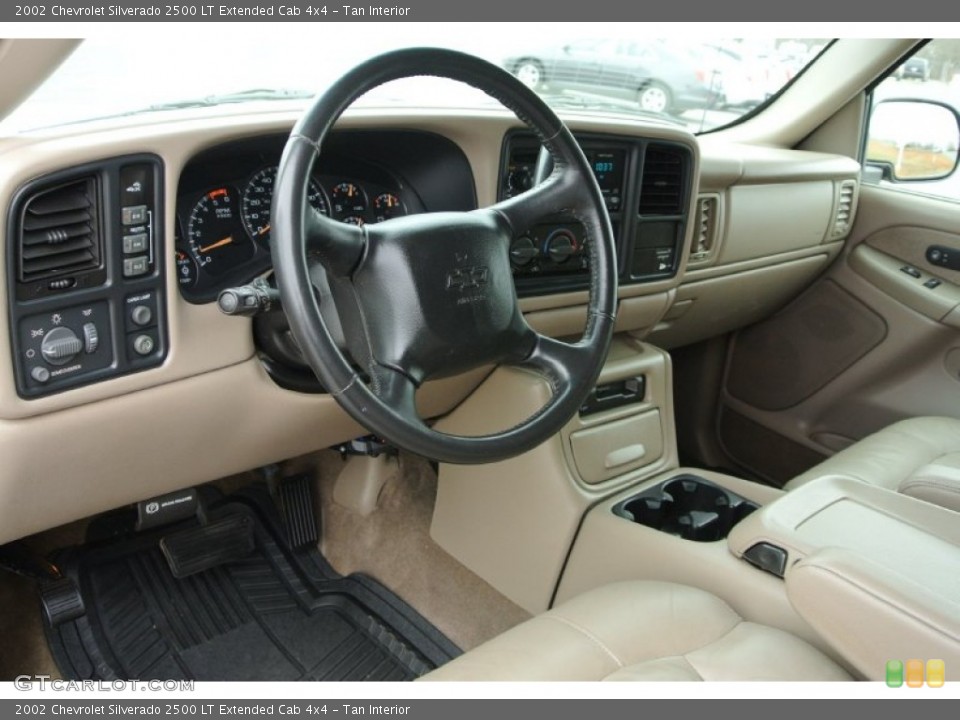 Tan Interior Prime Interior for the 2002 Chevrolet Silverado 2500 LT Extended Cab 4x4 #78685666