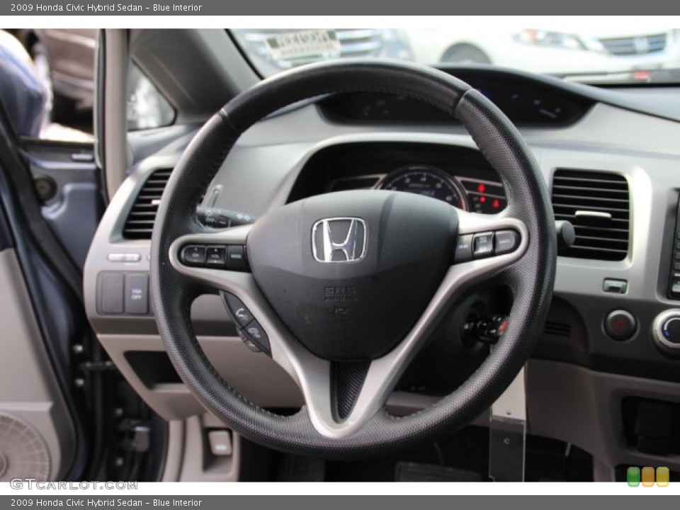 Blue Interior Steering Wheel for the 2009 Honda Civic Hybrid Sedan #78686617