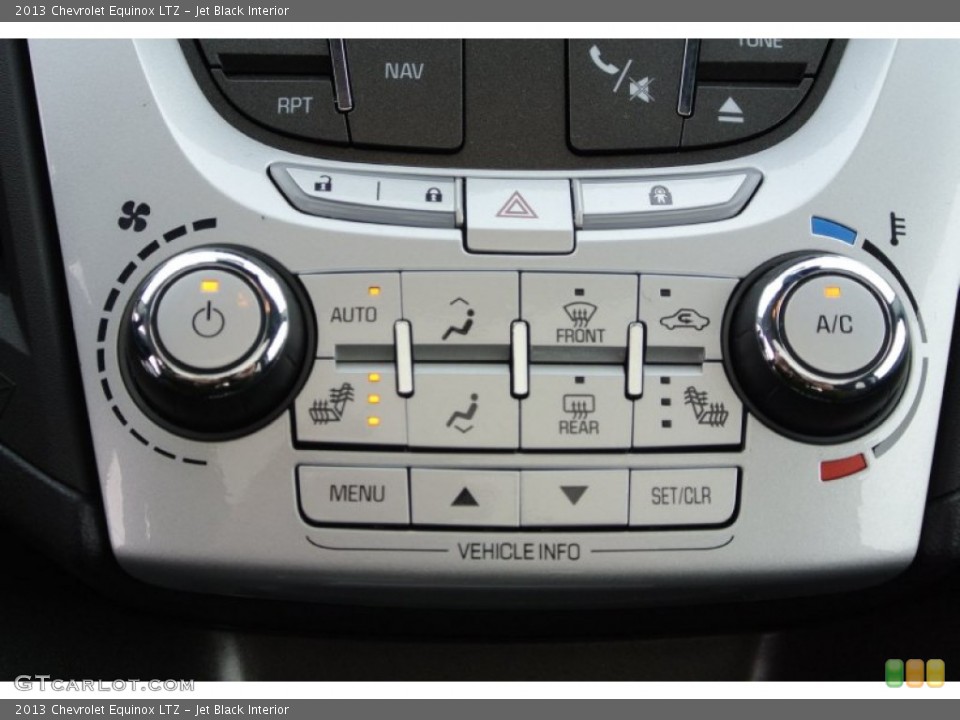 Jet Black Interior Controls for the 2013 Chevrolet Equinox LTZ #78687370