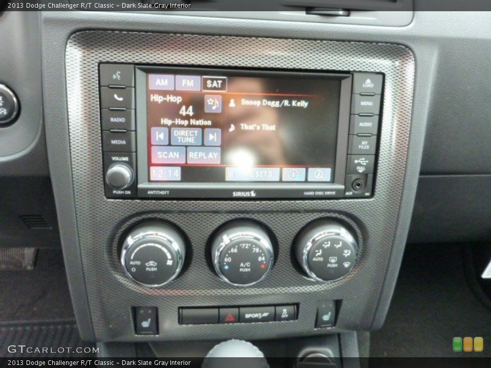 Dark Slate Gray Interior Controls for the 2013 Dodge Challenger R/T Classic #78687952