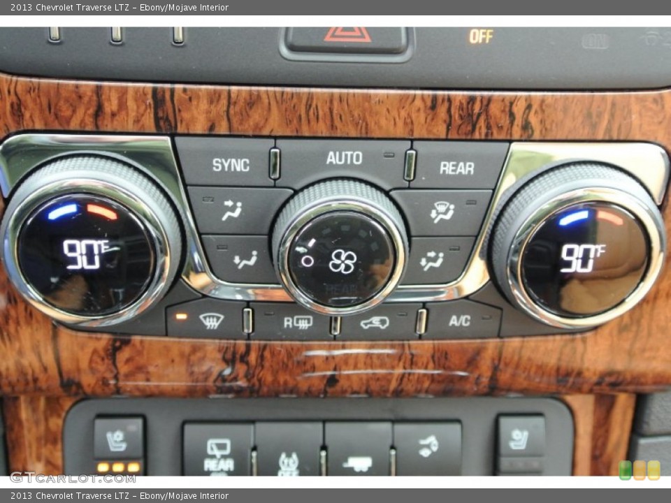 Ebony/Mojave Interior Controls for the 2013 Chevrolet Traverse LTZ #78688021