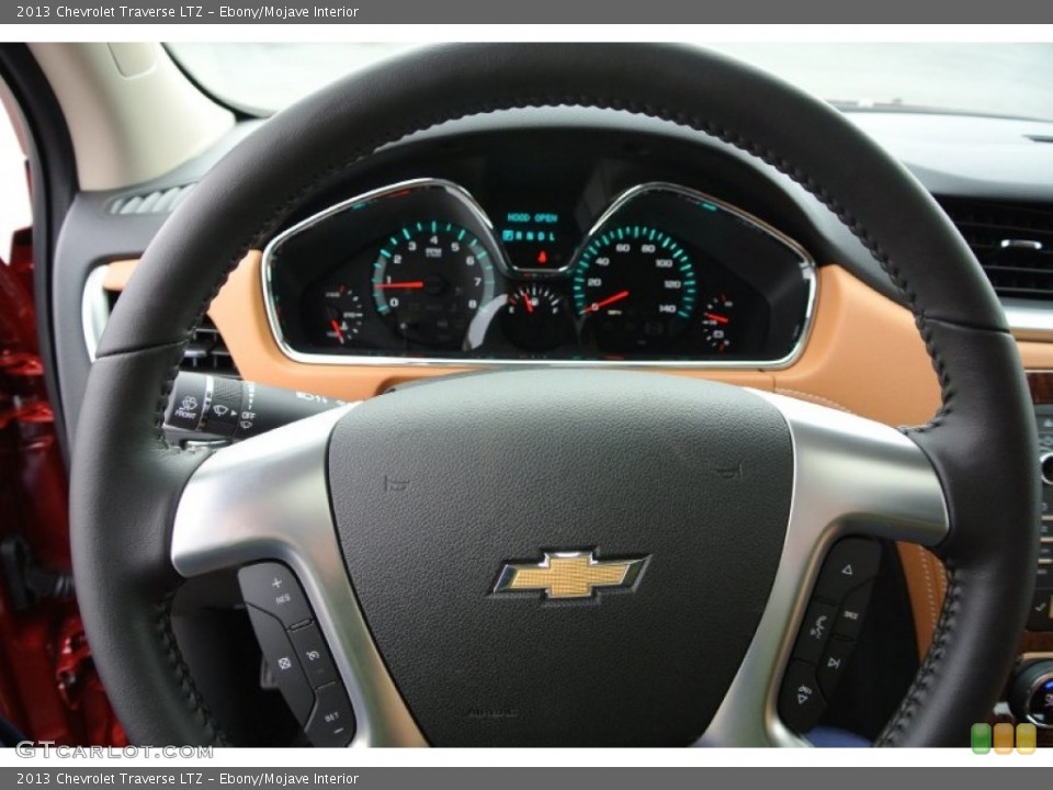 Ebony/Mojave Interior Steering Wheel for the 2013 Chevrolet Traverse LTZ #78688063