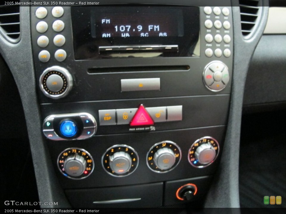 Red Interior Controls for the 2005 Mercedes-Benz SLK 350 Roadster #78688372