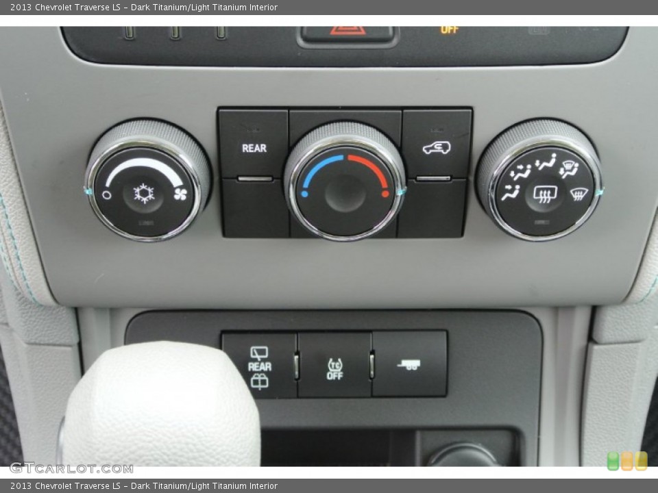 Dark Titanium/Light Titanium Interior Controls for the 2013 Chevrolet Traverse LS #78689117