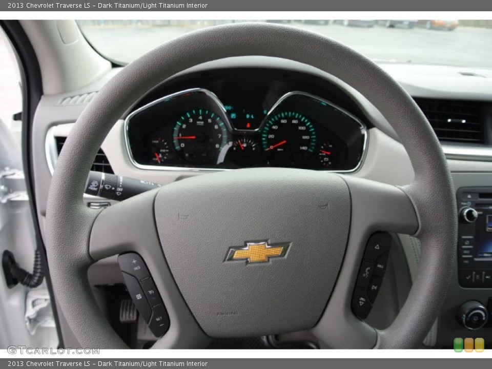 Dark Titanium/Light Titanium Interior Steering Wheel for the 2013 Chevrolet Traverse LS #78689167