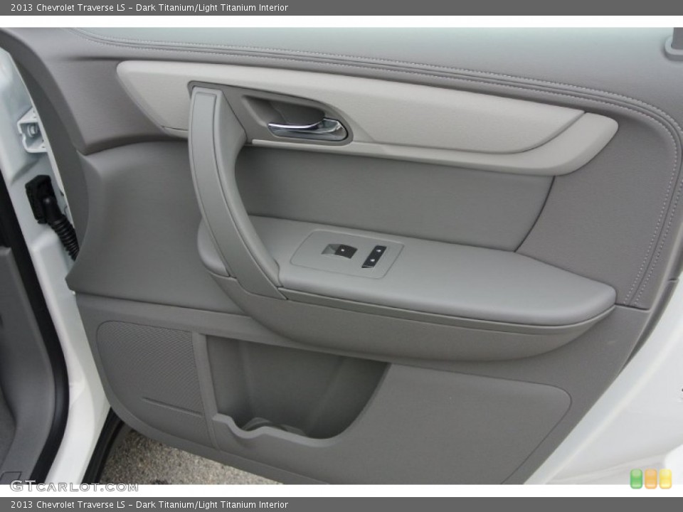 Dark Titanium/Light Titanium Interior Door Panel for the 2013 Chevrolet Traverse LS #78689246