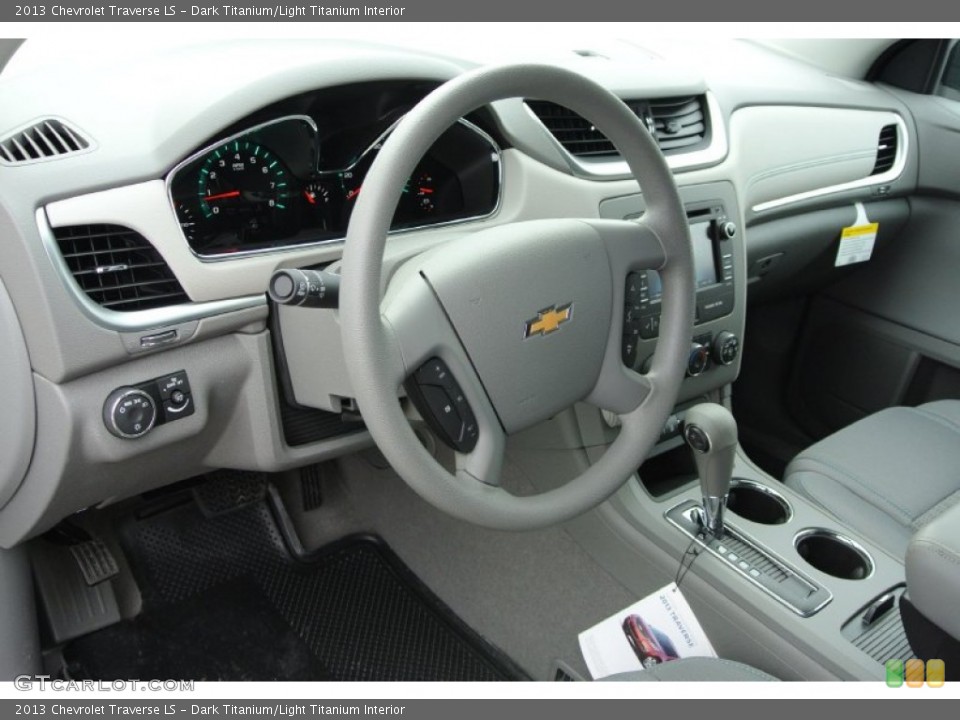 Dark Titanium/Light Titanium Interior Prime Interior for the 2013 Chevrolet Traverse LS #78689292