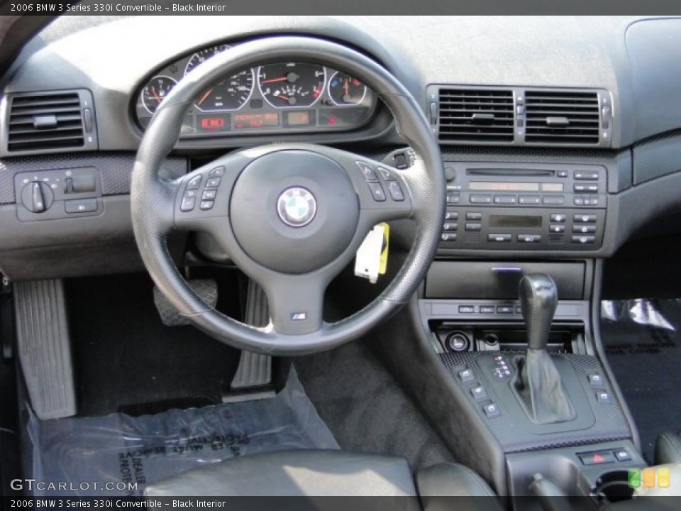 Black Interior Dashboard for the 2006 BMW 3 Series 330i Convertible #78689664