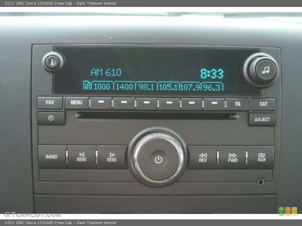 Dark Titanium Interior Audio System for the 2013 GMC Sierra 2500HD Crew Cab #78689752
