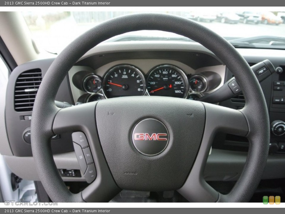 Dark Titanium Interior Steering Wheel for the 2013 GMC Sierra 2500HD Crew Cab #78689769