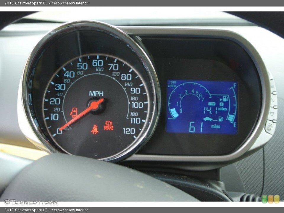Yellow/Yellow Interior Gauges for the 2013 Chevrolet Spark LT #78690128