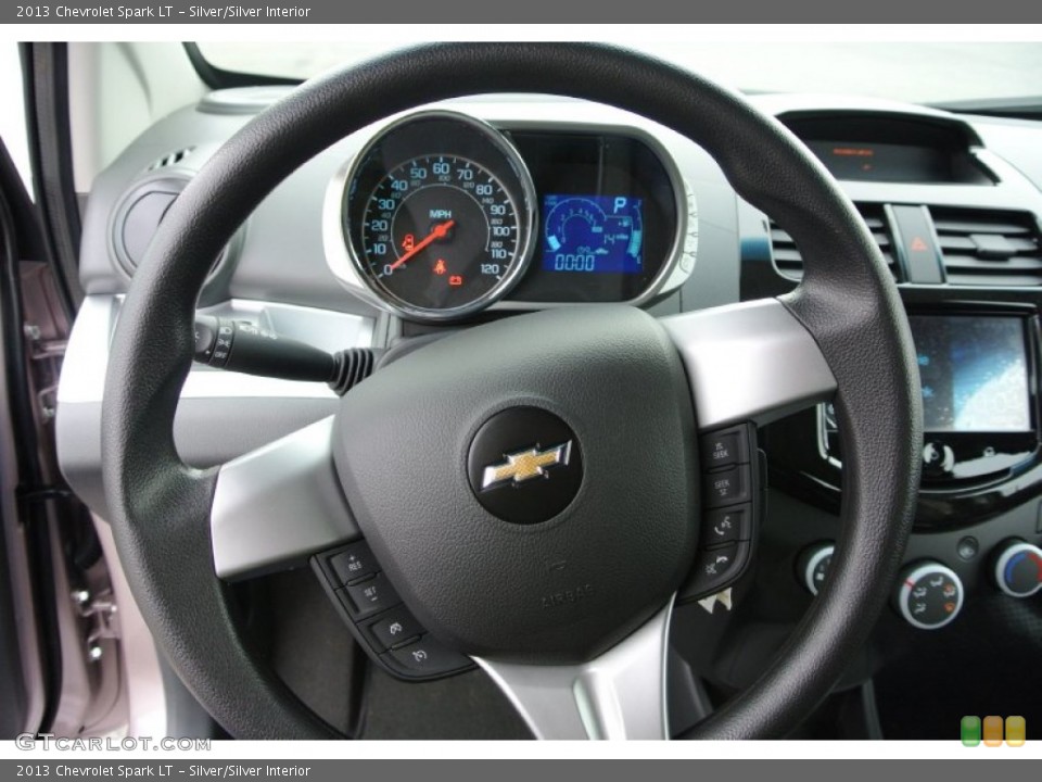 Silver/Silver Interior Steering Wheel for the 2013 Chevrolet Spark LT #78690430
