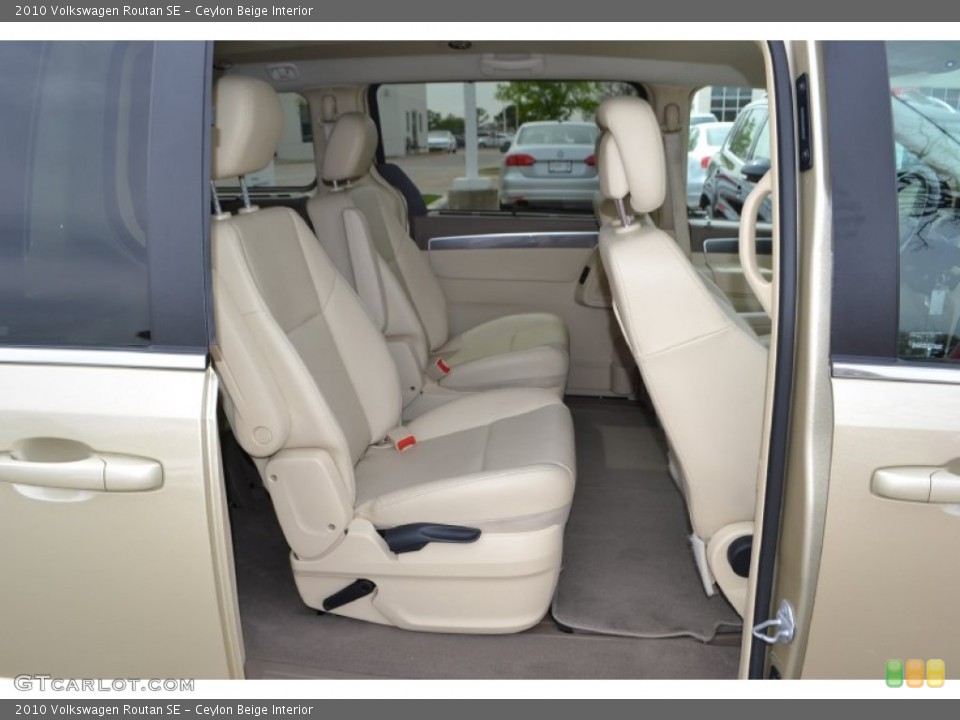 Ceylon Beige Interior Rear Seat for the 2010 Volkswagen Routan SE #78691128