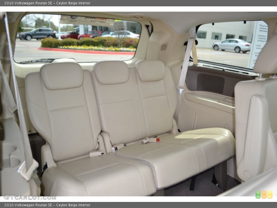 Ceylon Beige Interior Rear Seat for the 2010 Volkswagen Routan SE #78691137