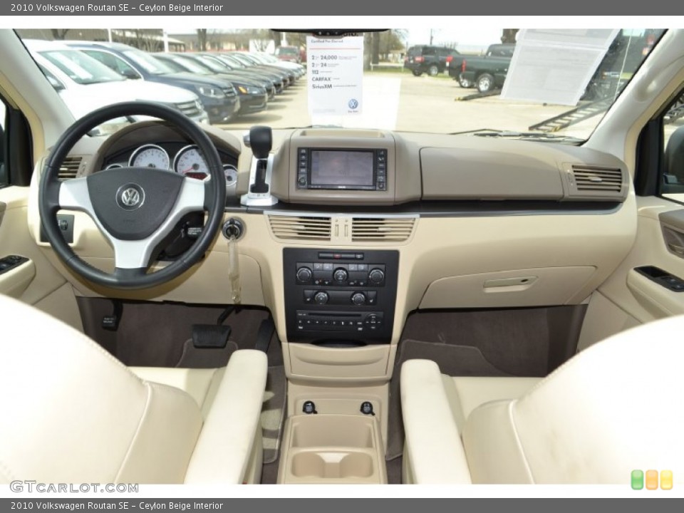 Ceylon Beige Interior Dashboard for the 2010 Volkswagen Routan SE #78691157