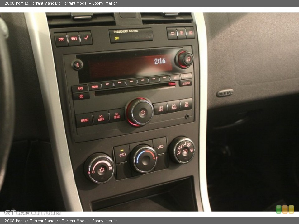 Ebony Interior Controls for the 2008 Pontiac Torrent  #78692125