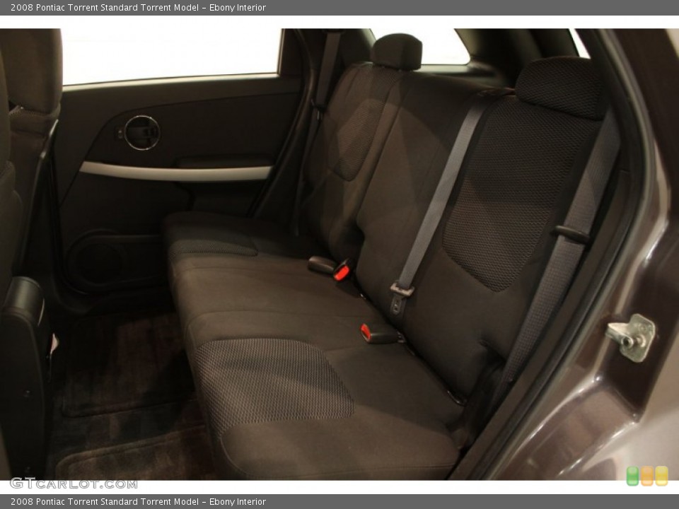 Ebony Interior Rear Seat for the 2008 Pontiac Torrent  #78692167