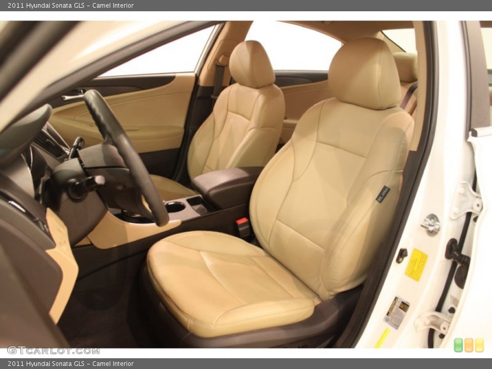 Camel Interior Front Seat for the 2011 Hyundai Sonata GLS #78693508